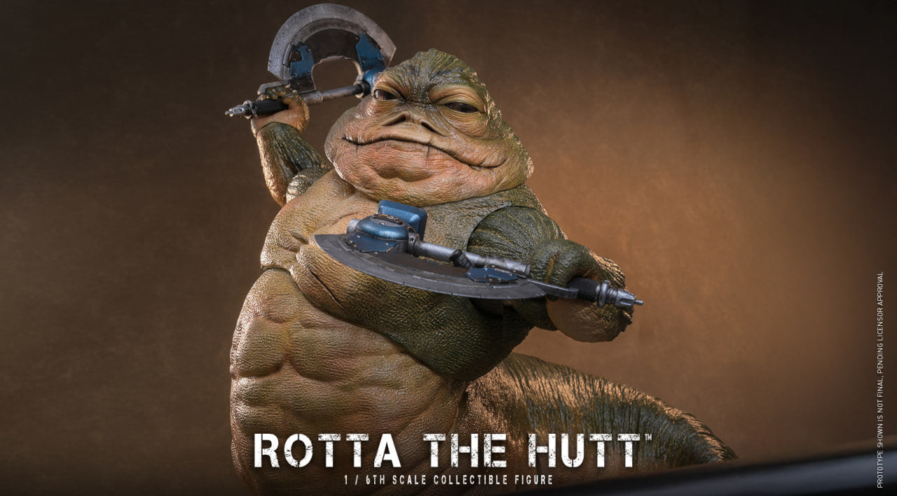 Preorder🔥Hot Toys MMS885 Star Wars: The Mandalorian & Grogu - 1/6th scale Rotta The Hutt Collectible Figure