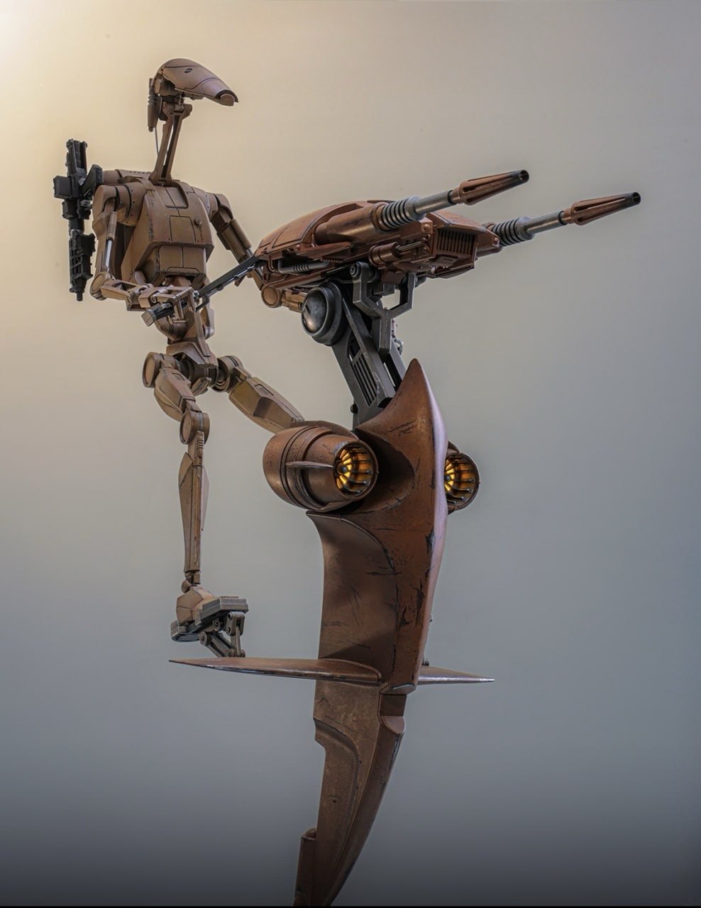 Preorder🔥Hot Toys MMS887 Star Wars: The Phantom Menace - 1/6th scale Battle Droid & STAP Collectible Set