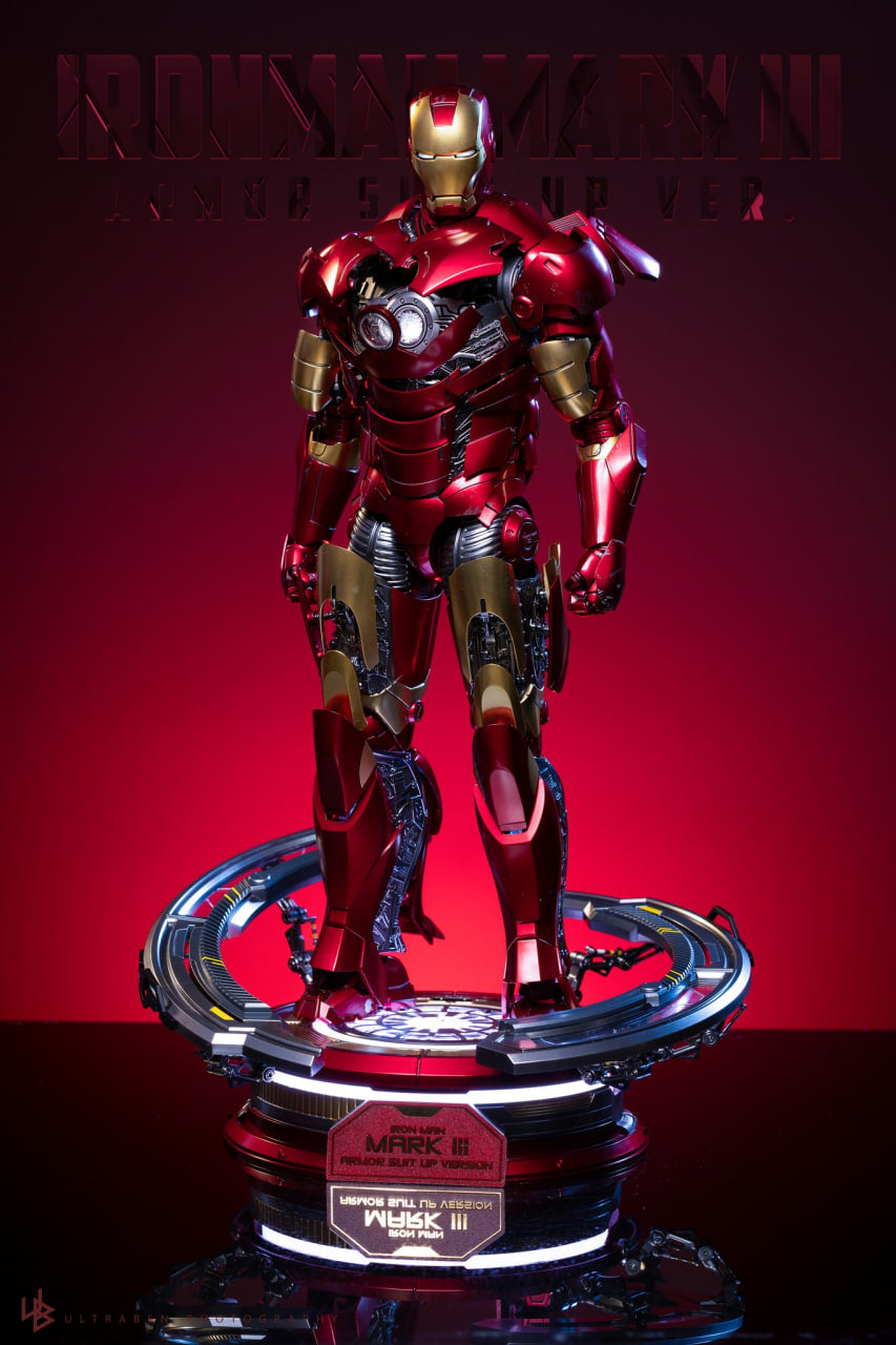 🔥Hot Toys MMS825D72B Iron Man 1/6th scale Iron Man Mark III (Armor Suit Up Version) Collectible Figure Special Edition