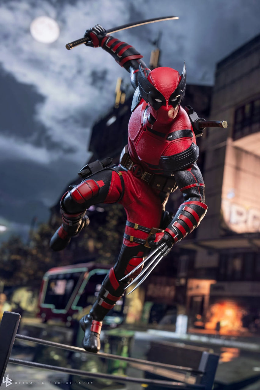 🔥Hot toys MMS857 DEADPOOL & WOLVERINE WOLVERINEPOOL [HOT TOYS EXCLUSIVE] 1/6TH SCALE COLLECTIBLE FIGURE
