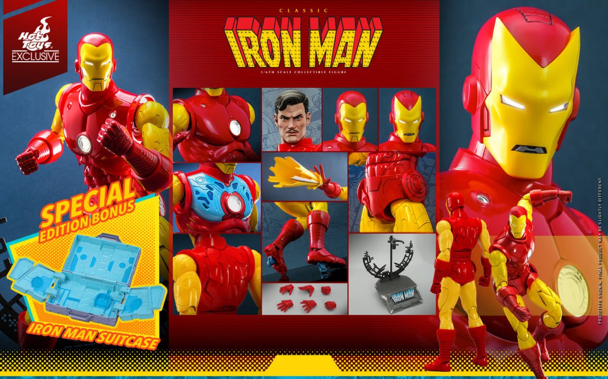 READY🔥Hot Toys CMS014D57 MARVEL COMICS 1/6 CLASSIC IRON MAN Regular Edition & Special Edition